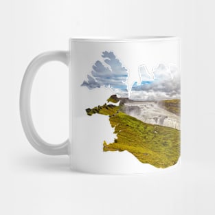 Souvenir of Gullfoss Waterfall, Iceland Mug